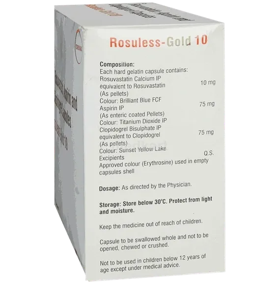 rosuless gold 10mg capsule 15's